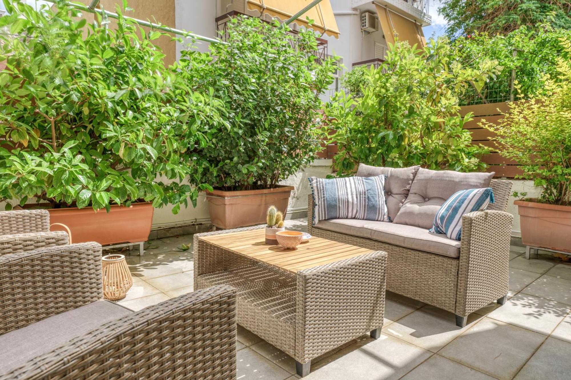 Nostos Apartment, With A Spacious Backyard Artemida  Exteriör bild